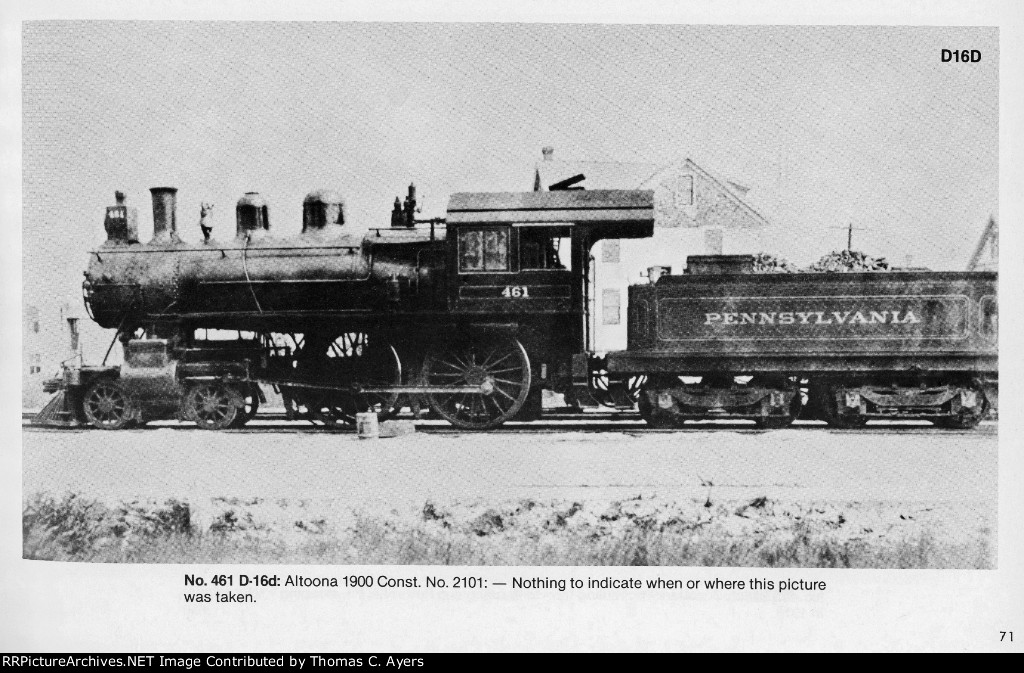 PRR "Class 'D' Locomotives," Page 71, 1981